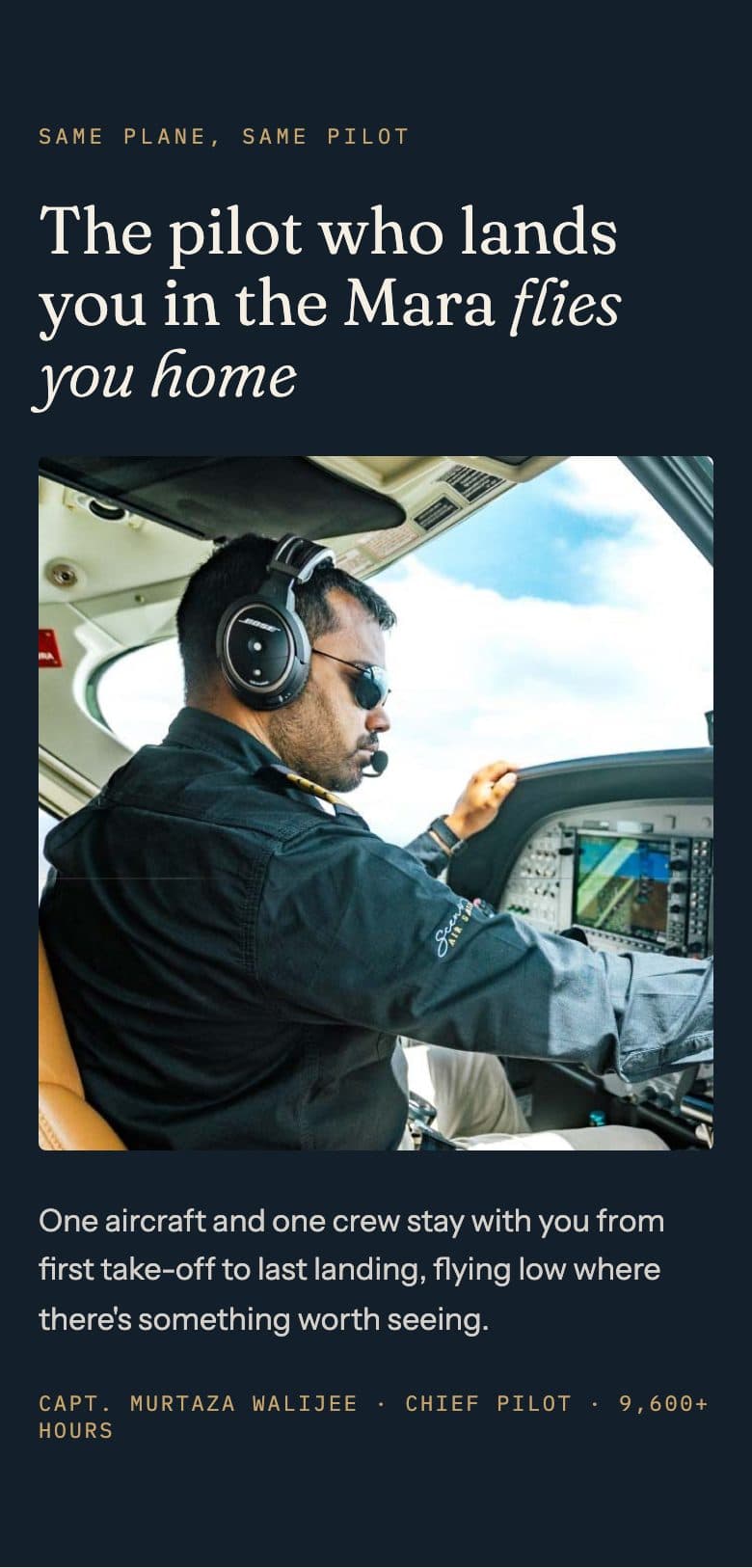Mobile same plane, same pilot